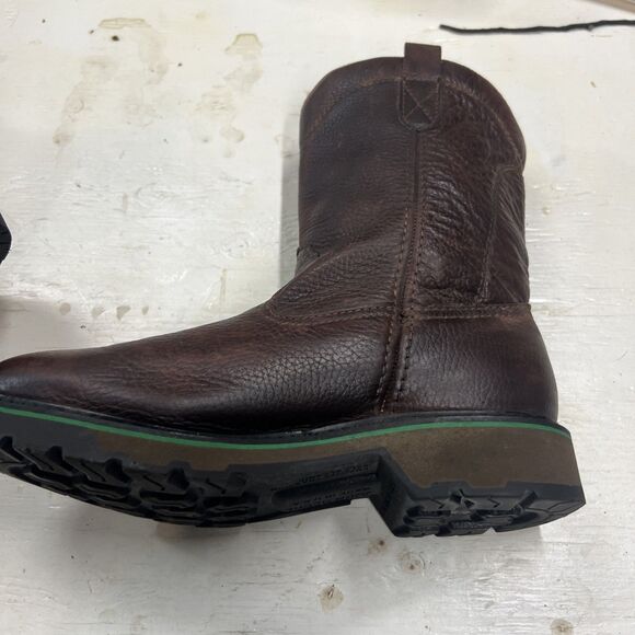 John Deere Brown Leather Mid-Calf Boots Waterproof Men’s Size 9M main image 8